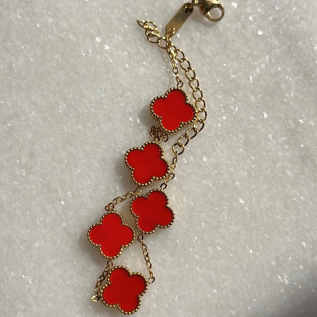 RED CLOVER BRACELET
