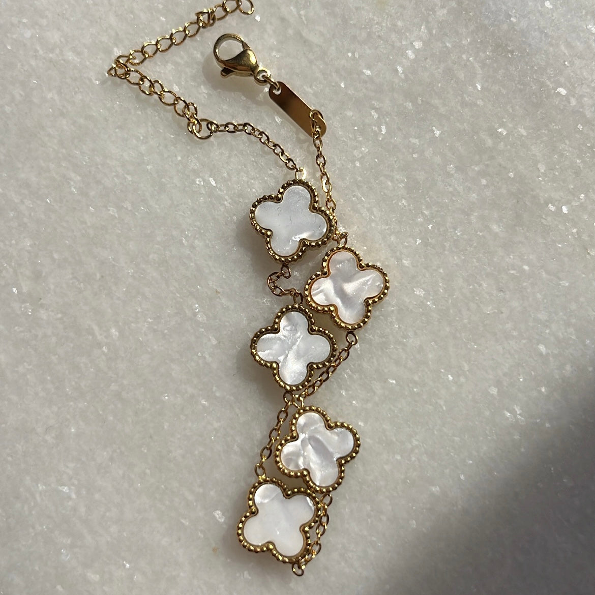 WHITE CLOVER BRACELET